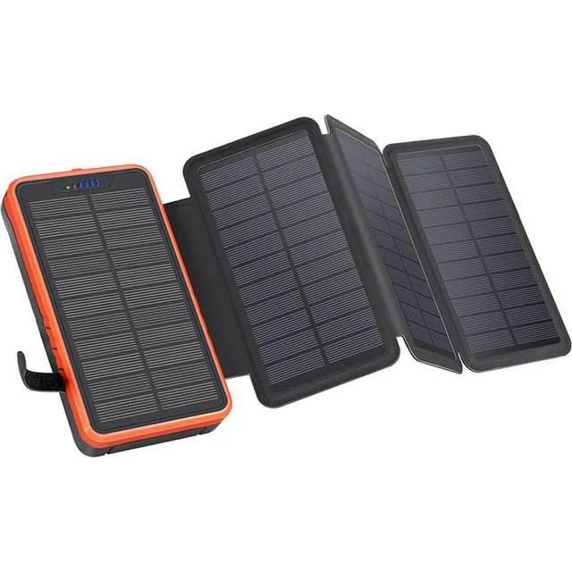 Lippa 20.000 mAh solcelle-powerbank, foldbar