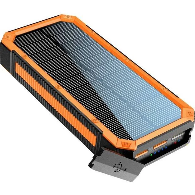 Lippa 20.000 mAh solcelle-powerbank (USB-C PD)