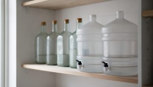 Vand til tre døgn: 9 liter pr. person — opbevaring, dunke og rensning
